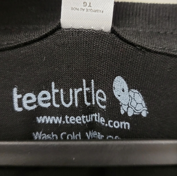 Teeturtle Blood Moon tree t-shirt Black Red XL - Picture 5 of 8